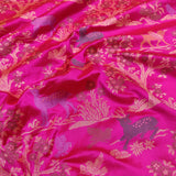 Pink Color Pure Katan Silk Handwoven Banarasi Saree