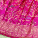 Pink Color Pure Katan Silk Handwoven Banarasi Saree