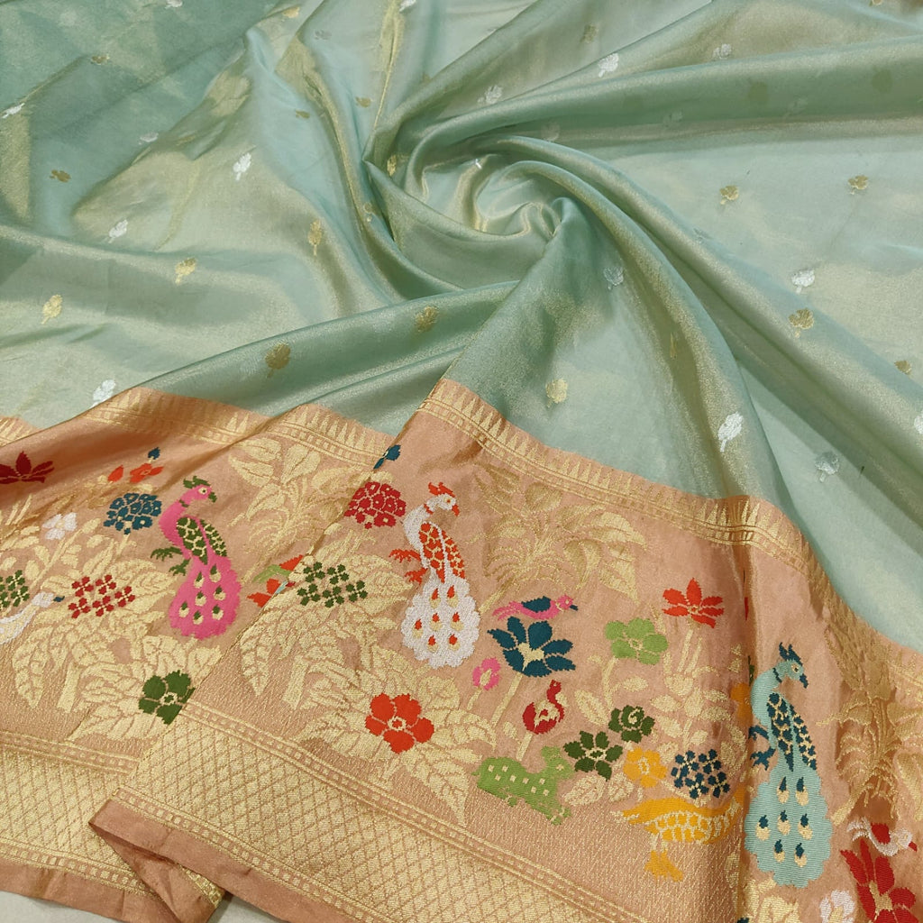 Pure Tissue Silk Handwoven Banarasi Saree