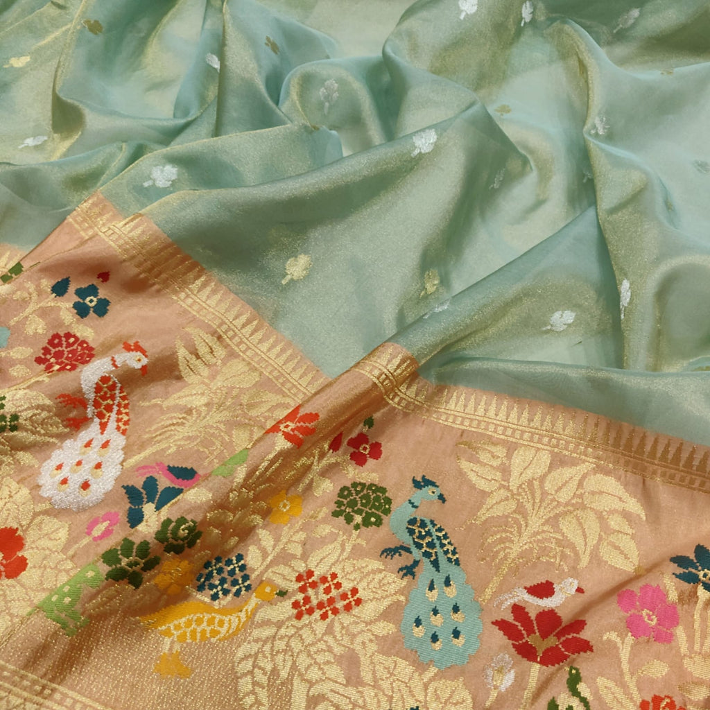 Pure Tissue Silk Handwoven Banarasi Saree