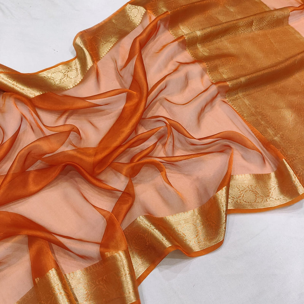 Pure Tissue Silk Handwoven Banarasi Saree