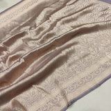 Pure Katan Silk Handwoven Tanchoi Banarasi Saree