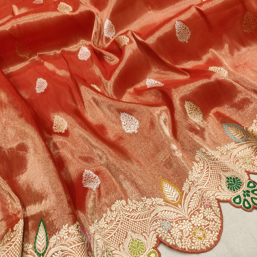 Pure Tissue Silk Handwoven Banarasi Saree