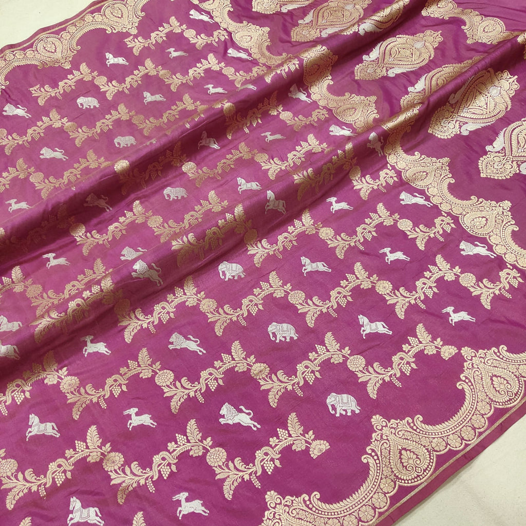 Pure Katan Silk Handwoven Banarasi Saree