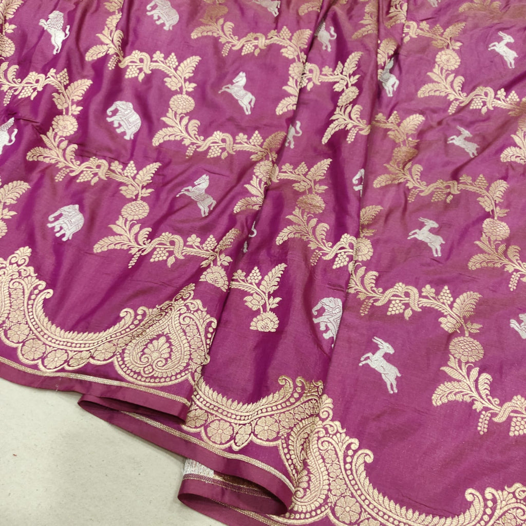 Pure Katan Silk Handwoven Banarasi Saree