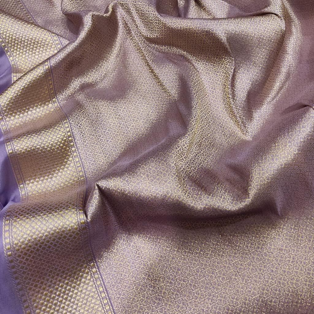 Orange Colour Pure Tissue Silk Handwoven Banarasi Saree