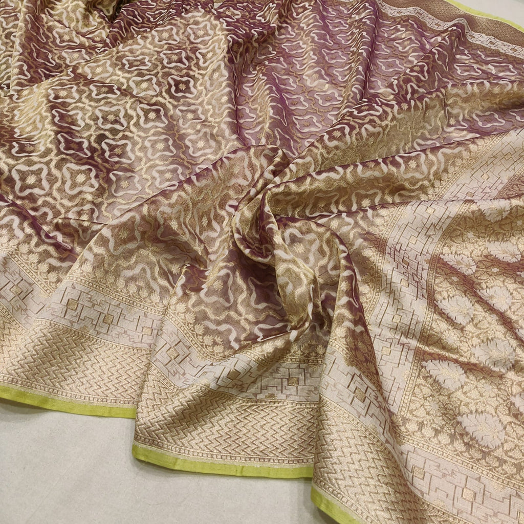 Pure Tissue Silk Handwoven Banarasi Saree