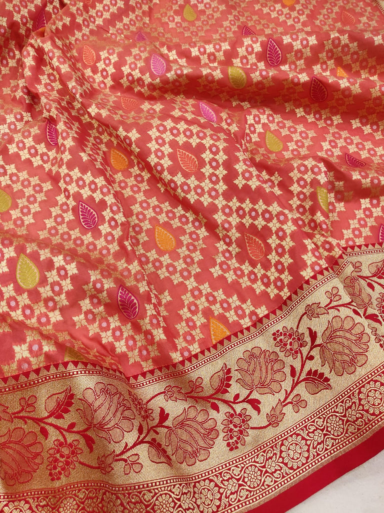 Pure Katan Silk Handwoven Banarasi Saree