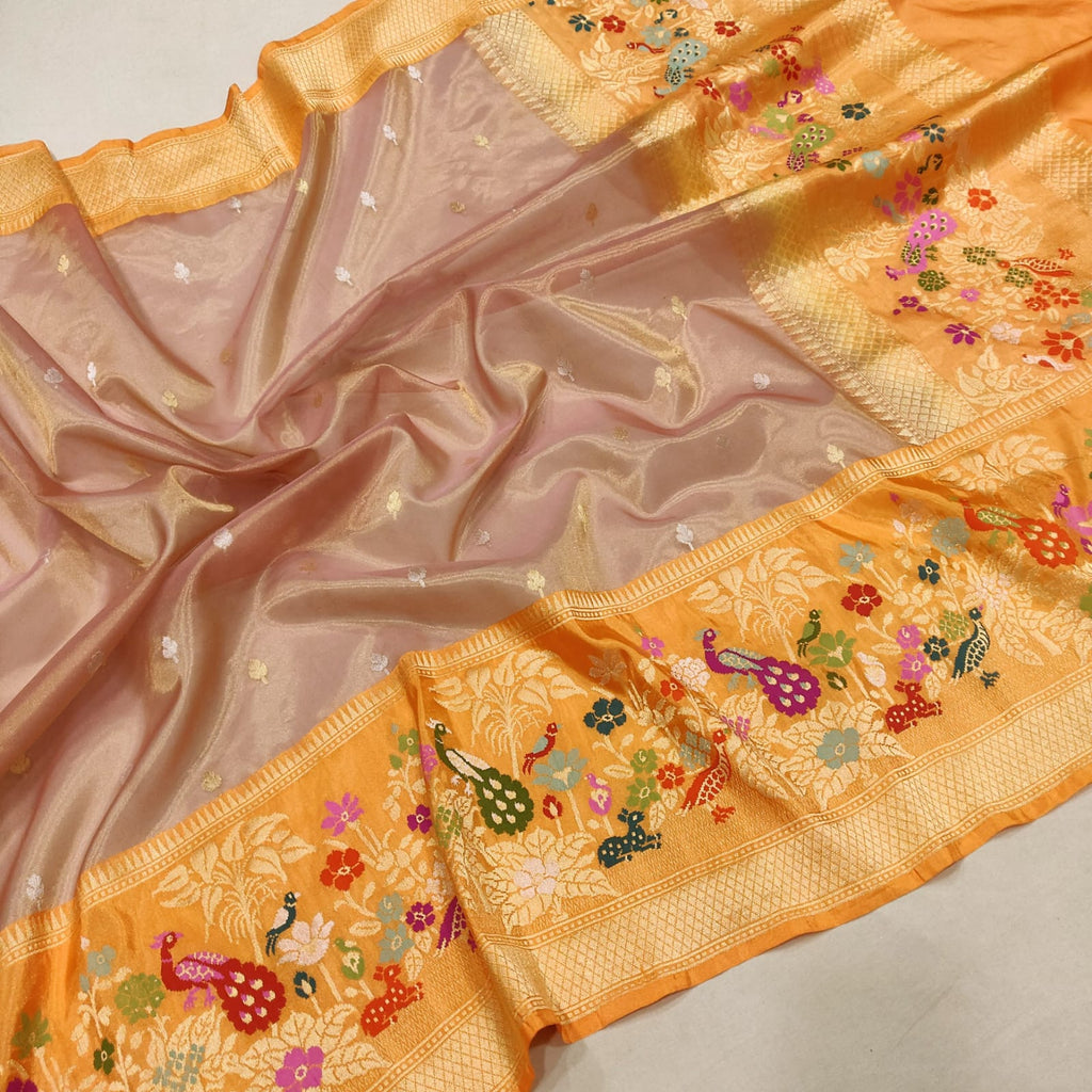 Pure Tissue Silk Handwoven Banarasi Saree