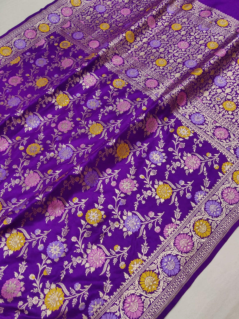 Pure Katan Silk Handwoven Banarasi Saree