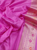 Multicolor Pure Katan Silk Handwoven Banarasi Saree