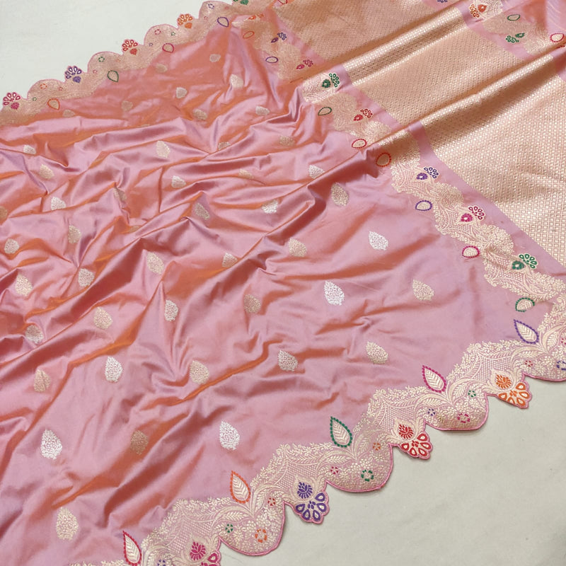 Pure Katan Silk Handwoven Banarasi Saree