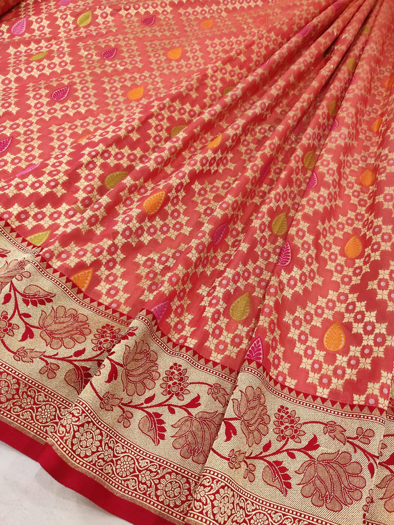 Pure Katan Silk Handwoven Banarasi Saree
