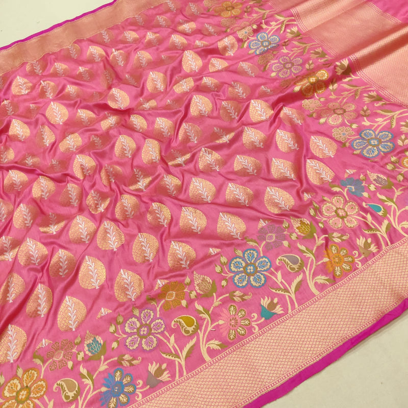 Pure Katan Silk Handwoven Banarasi Saree