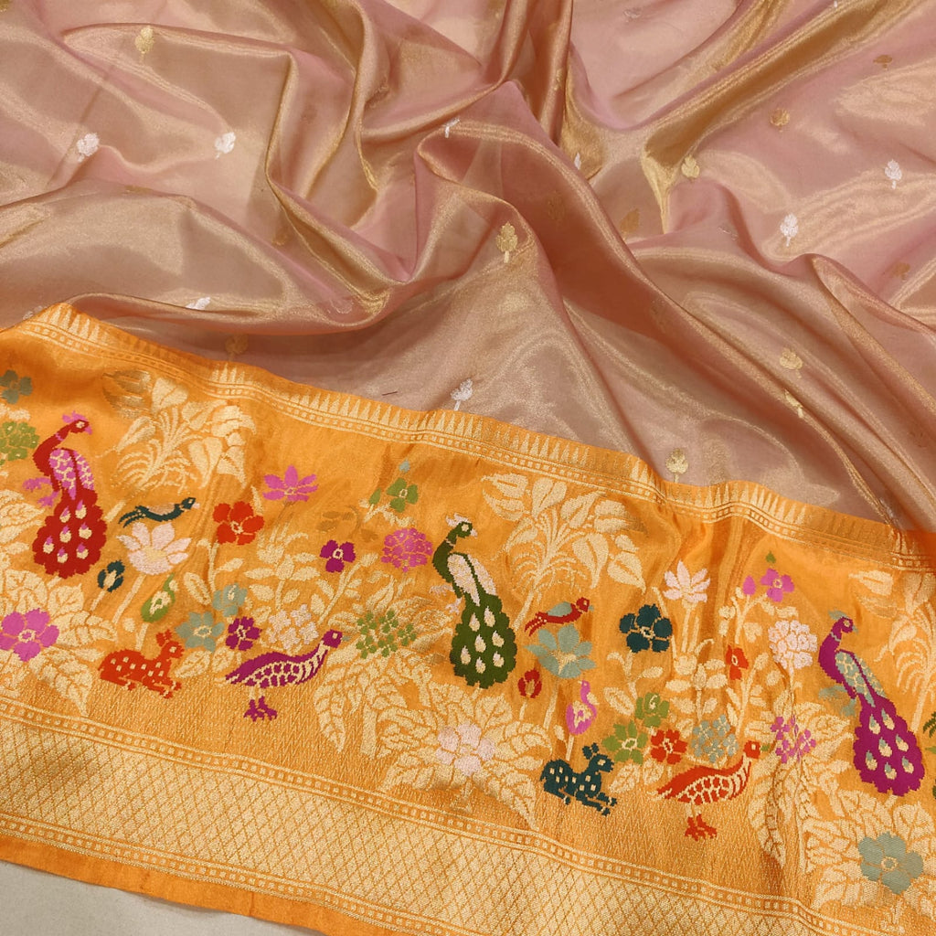 Pure Tissue Silk Handwoven Banarasi Saree