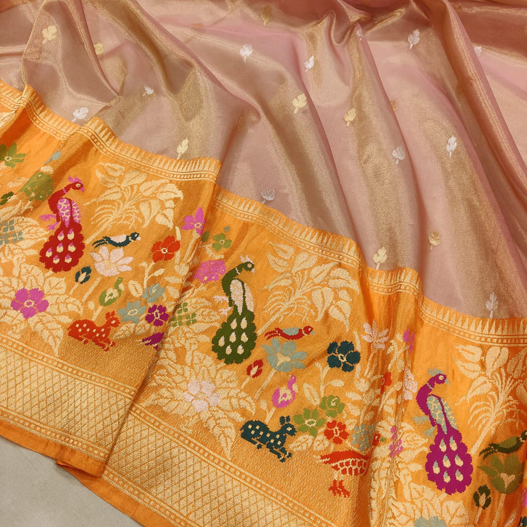 Pure Tissue Silk Handwoven Banarasi Saree