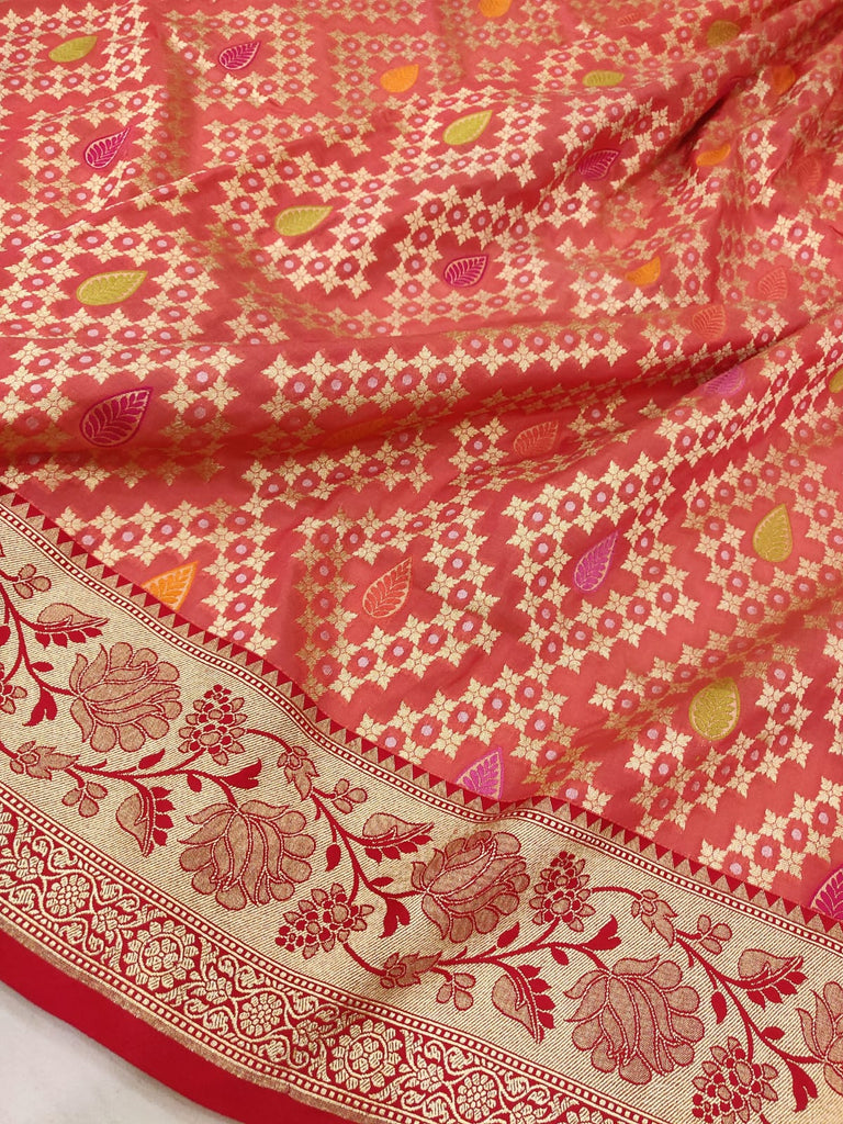 Pure Katan Silk Handwoven Banarasi Saree