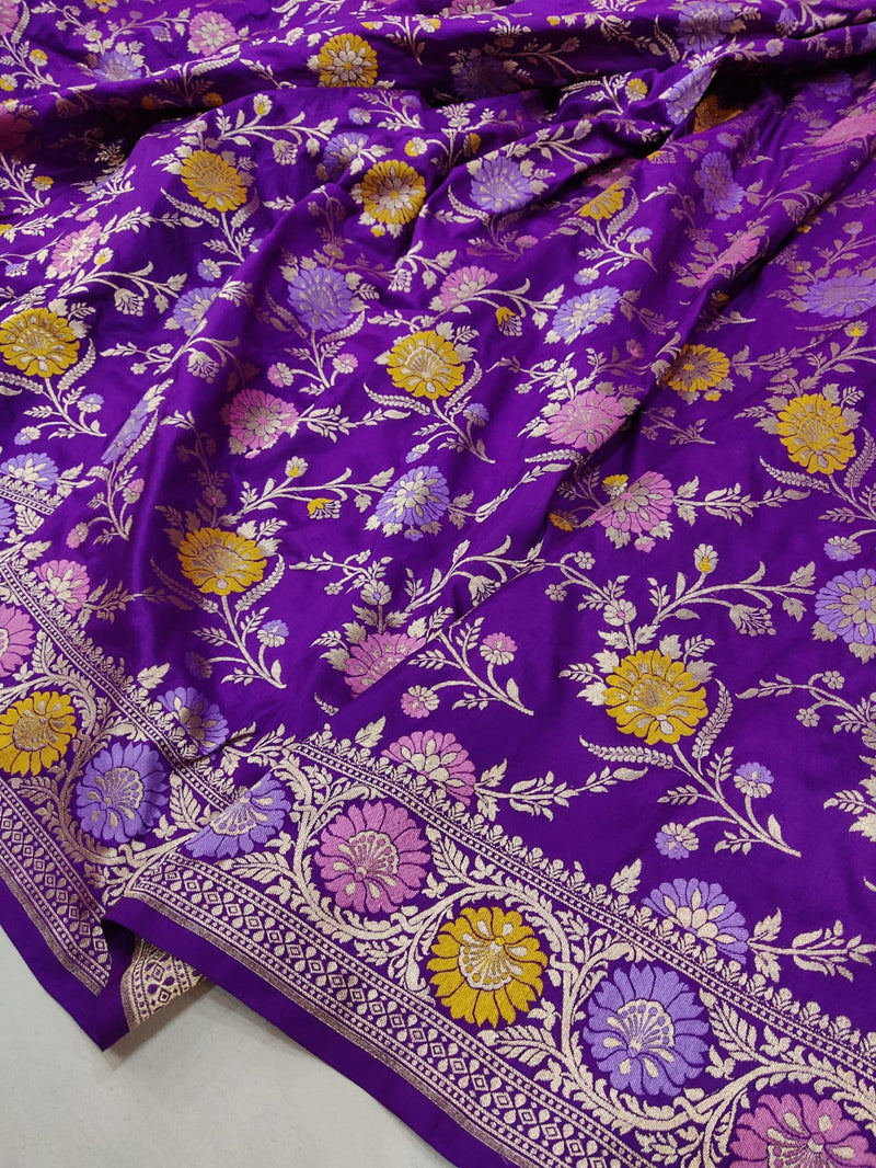 Pure Katan Silk Handwoven Banarasi Saree