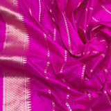 Black colour pure kora handwoven Banarasi saree