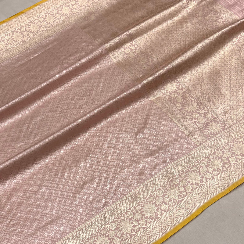 Pure katan silk handwoven Banarasi saree