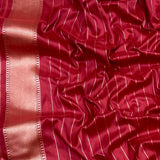 White colour pure kora handwoven Banarasi saree