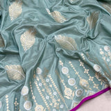 Pure katan silk handwoven Banarasi saree
