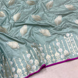 Pure katan silk handwoven Banarasi saree