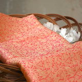 Peach colour pure katan silk handwoven Banarasi saree