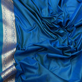 Dual shade pure katan silk handwoven Banarasi saree