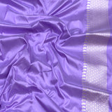 Off white colour pure katan silk handwoven Banarasi saree