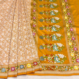 Pure katan silk handwoven Banarasi saree