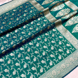 Pure katan silk handwoven Banarasi saree