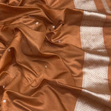 Multicolor pure kora handwoven Banarasi saree