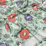Pure katan silk handwoven Banarasi saree