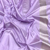 Lavender colour pure katan silk handwoven Banarasi saree