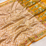 Pure katan silk handwoven Banarasi saree