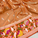 Pure katan silk handwoven banarasi saree