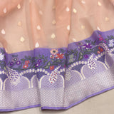 Pure Kora handwoven Banarasi saree