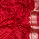 Dual shade pure katan silk handwoven Banarasi saree