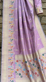 Pure katan silk handwoven banarasi saree