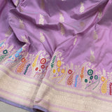 Pure katan silk handwoven banarasi saree