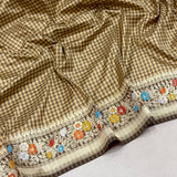 Pure katan silk handwoven banarasi saree