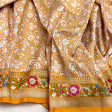 Pure katan silk handwoven Banarasi saree