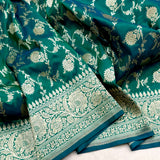 Pure katan silk handwoven Banarasi saree