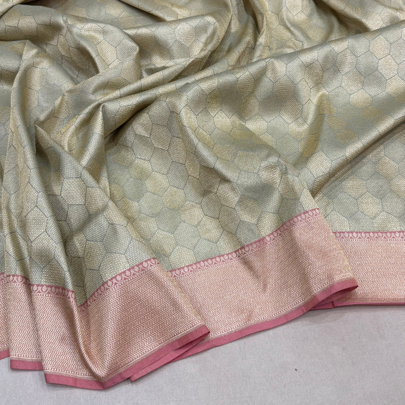 Pure katan silk handwoven Banarasi saree