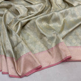 Pure katan silk handwoven Banarasi saree