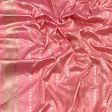 Pink colour pure katan silk handwoven Banarasi saree