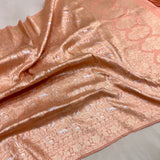 Pure katan silk handwoven Banarasi saree