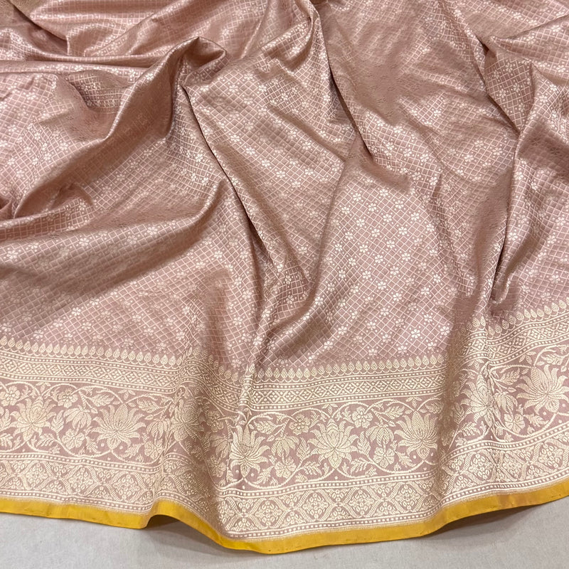 Pure katan silk handwoven Banarasi saree