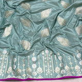 Pure katan silk handwoven Banarasi saree
